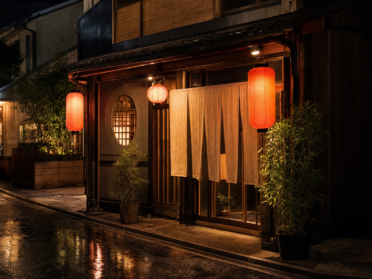 夜の外観